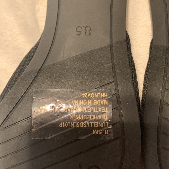 Splendid lunelli black rib knot mule slip on heels size 8.5 - Picture 6 of 6